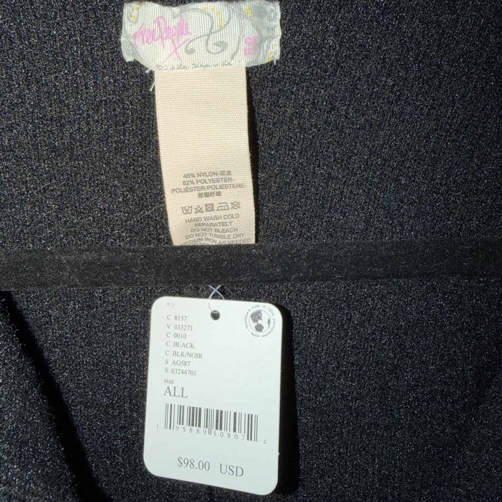 Free People Black Hooded Cape Jacket - Picture 3 of 5